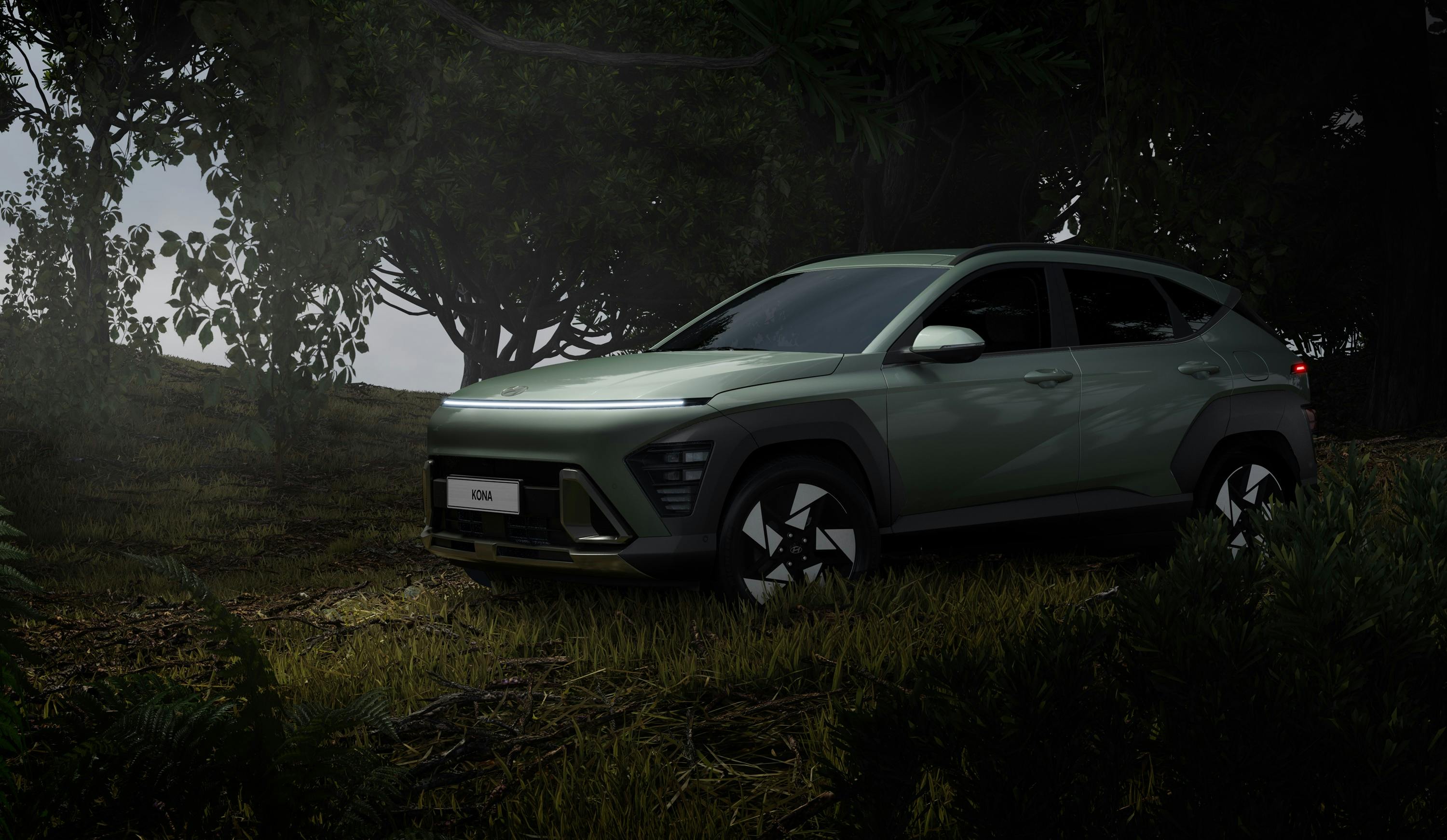 Hyundai Kona в городской среде